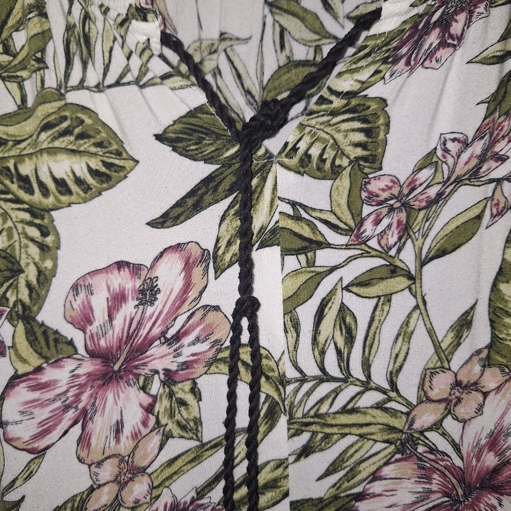 Kaktus Floral and Black Patterned Multi-print Sleeveless Dress In A Size XXL. - Picture 2 of 10